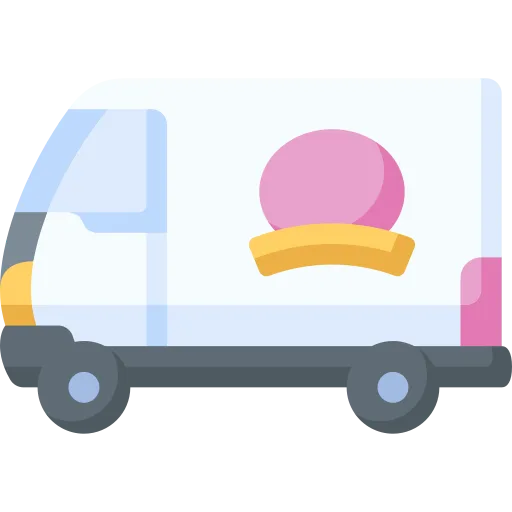 Icono de una furgoneta de reparto.