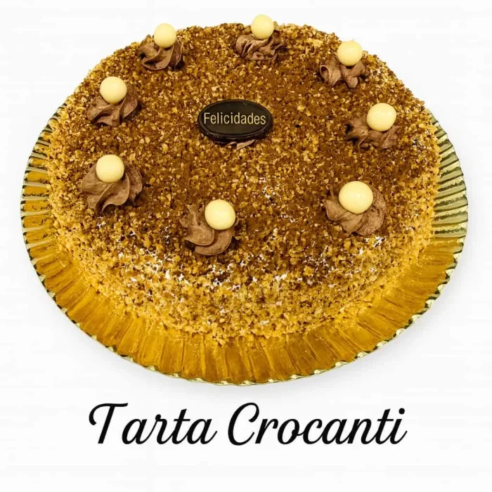 Tarta de cumpleaños de crocanti.