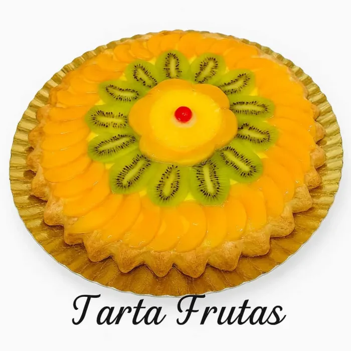 Tarta de pastabrisa de frutas.