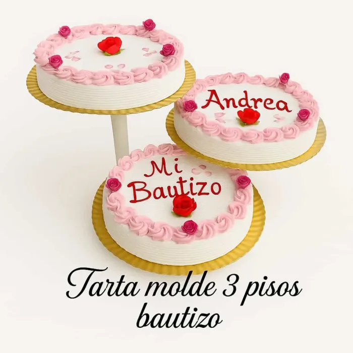 Tarta de bautizo.