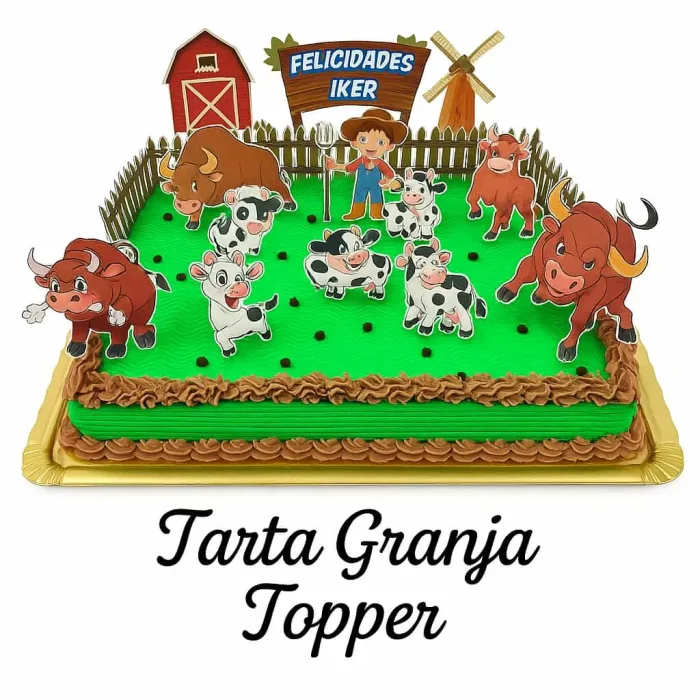 Tarta de temáticas.