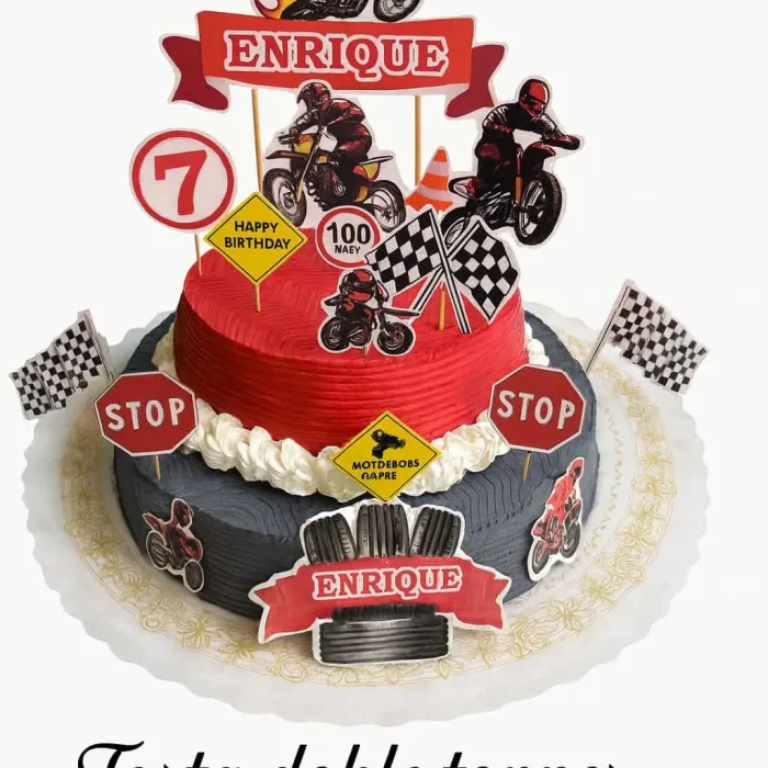 Tarta de temáticas.