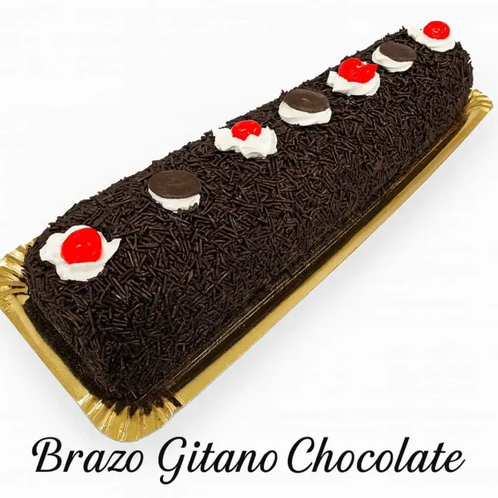 Brazo de gitano de chocolate.