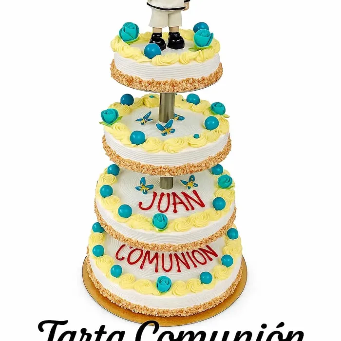 Tarta comunión 4 pisos.