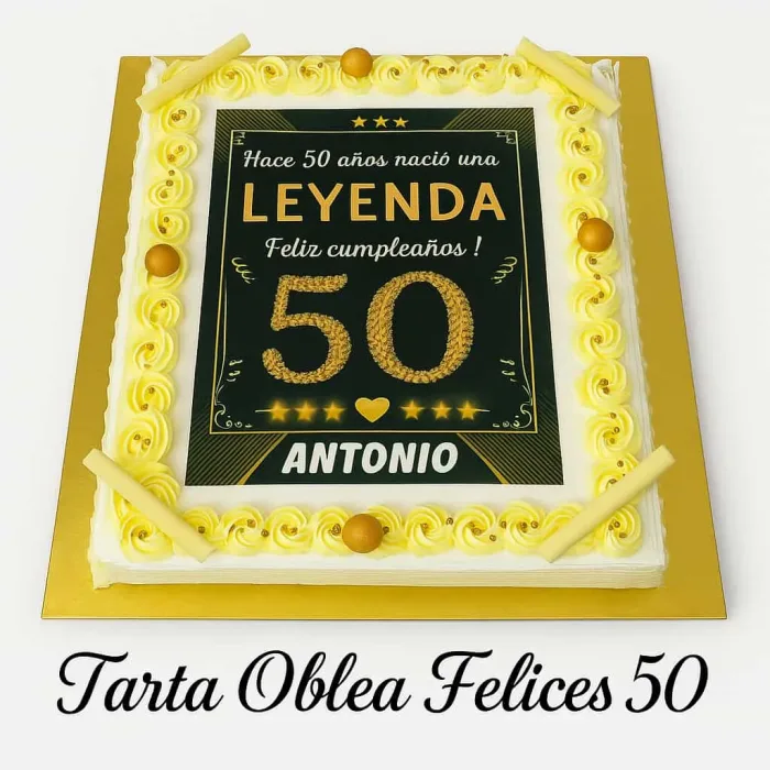Tarta de oblea infantil.