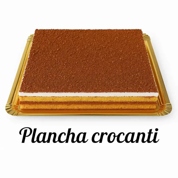 Plancha entera de crocanti.